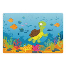 Funny Turtle Fish Types Pet Mat