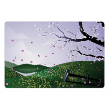 Spring Time Scene Pet Mat