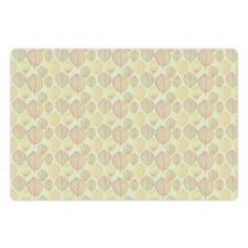 Outline Leaves Pet Mat