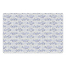 Doodle Flower Drawings Pet Mat