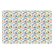 Zoo Childish Cartoon Image Pet Mat