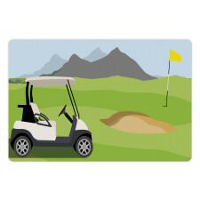 Cartoon Golf Club Pet Mat