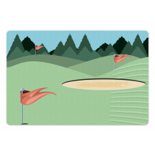 Hills Flags Woods Pet Mat