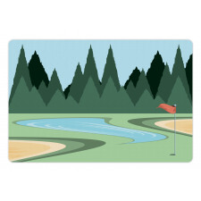 Sports Field Flag Pet Mat