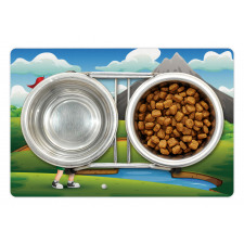 Golfer Children Pet Mat