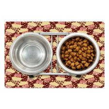 Movie and Popcorn Pattern Pet Mat