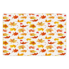 Fallen Maple Leaves Pattern Pet Mat