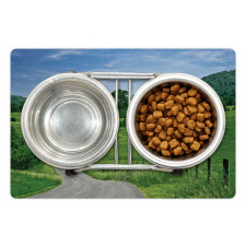 Idyllic Road Forest Pet Mat