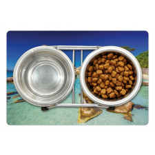 Beach and Clear Ocean Pet Mat