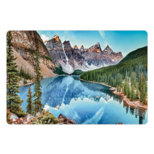 Moraine Lake Panorama Pet Mat