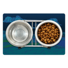 Night Countryside Art Pet Mat