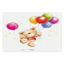 Teddy Bear with Baloon Pet Mat