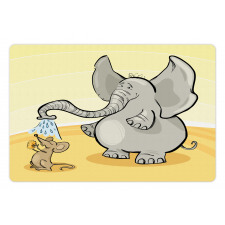 Elephant Bathing Mouse Pet Mat