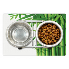 Modern Bamboos Stems Pet Mat