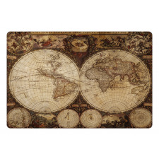 Historic Old Atlas Pet Mat