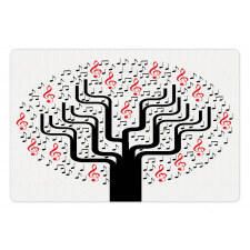 Round Geometric Tree Pet Mat