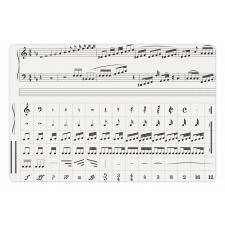 Detailed Musical Motifs Pet Mat