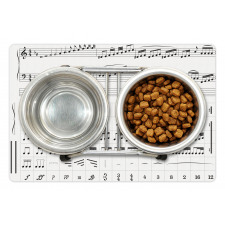 Detailed Musical Motifs Pet Mat