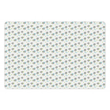 Raccoon Trees Clouds Pet Mat