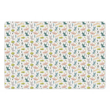 Funny Pastel Bunnies Pet Mat