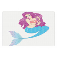 Mermaid with Pink Hair Pet Mat