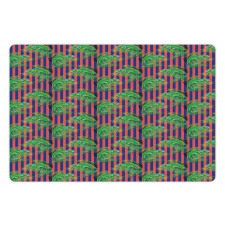 Chameleon with Palm Stripes Pet Mat