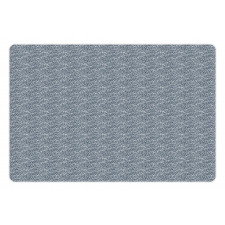 Mosaic Ocean Waves Pet Mat