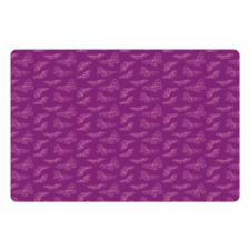 Butterfly Drawings Pet Mat