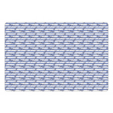 Stripes and Dragonflies Pet Mat