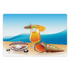 Seascape Summer Beach Pet Mat