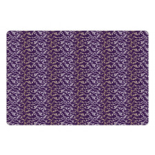 Lavish Curls on Purple Tone Pet Mat