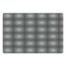 Floral Strokes in Greyscale Pet Mat