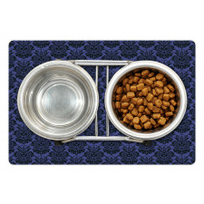 Polka Dots Damask Inspired Pet Mat