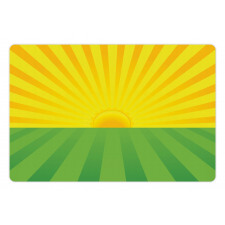 Simplistic Summer Sunrise Pet Mat