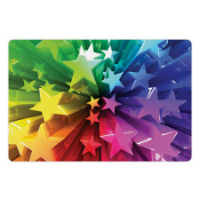 Cheerful Burst of Stars Pet Mat