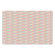 Colorful Stars and Dots Pet Mat