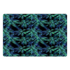 Leaves Dark Background Pet Mat