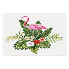 Flamingo and Flowers Pet Mat