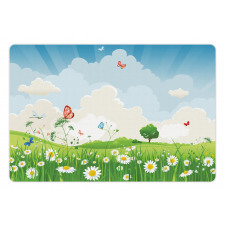 Spring Time Sunny Landscape Pet Mat