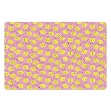 Pineapple Hearts Pop Art Pet Mat