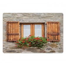 Stone House with Window Pet Mat