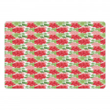 Flowers on Plain Back Pet Mat