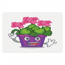 Flower Pot Smiling Art Pet Mat