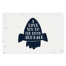 Grunge Style Space Travel Pet Mat