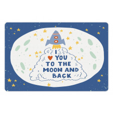 Space Travel Cloud Stars Pet Mat