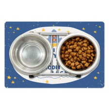 Space Travel Cloud Stars Pet Mat