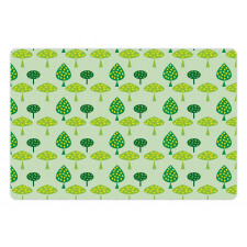 Abstract Trees Blossoming Pet Mat