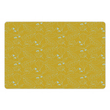 Oak Leaf Ahorn Trees Sketch Pet Mat