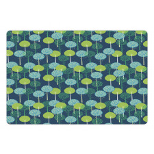 Abstract Round Motif Graphic Pet Mat