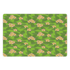 Frangipani Flowers Cartoon Pet Mat